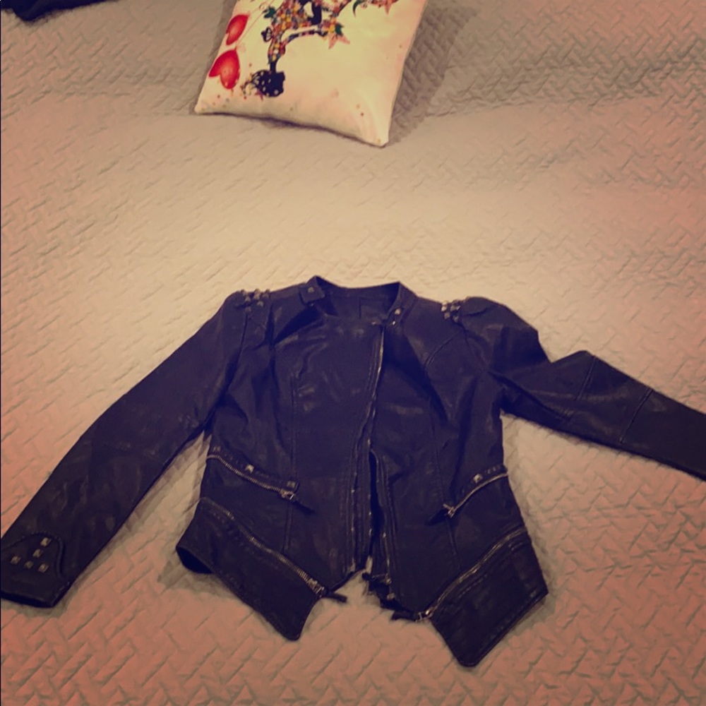 Women’s gothic Leather jacket (faux).